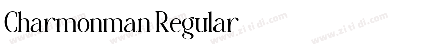 Charmonman Regular字体转换